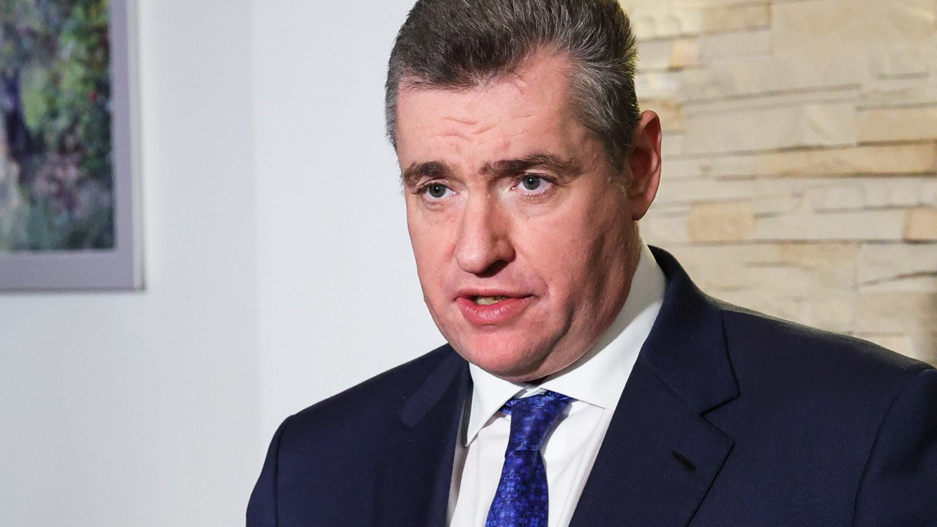 The head of the LDPR party faction in the Russian Duma Leonid Slutsky (TASS)