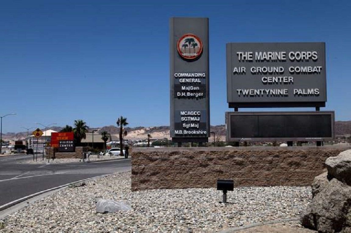 US Marine Corps training center on lockdown after reported shooting.
