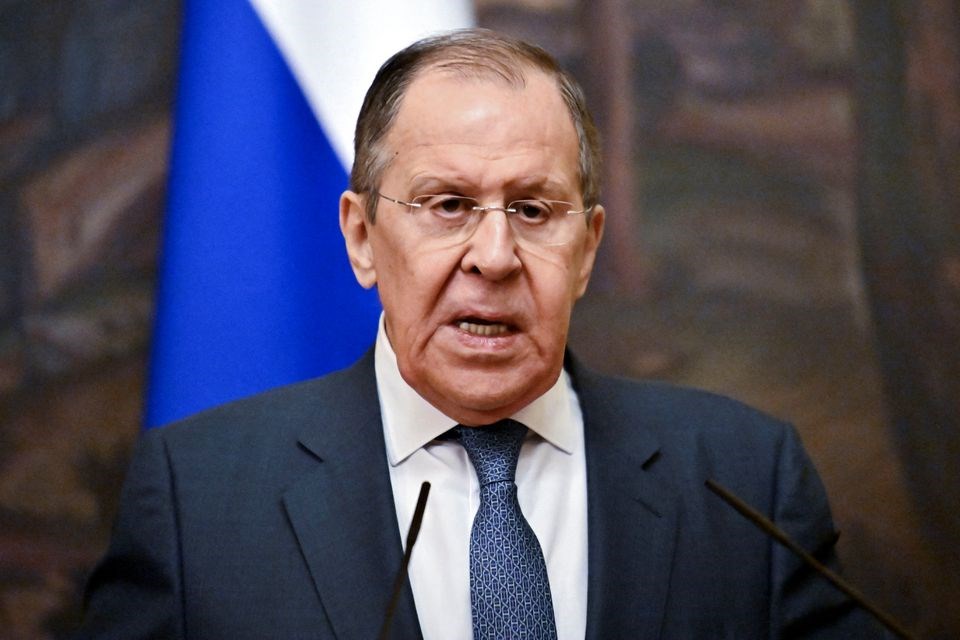 Russian Foreign Minister Sergei Lavrov attends a news conference, in Moscow, Russia May 20, 2022 (Reuters)