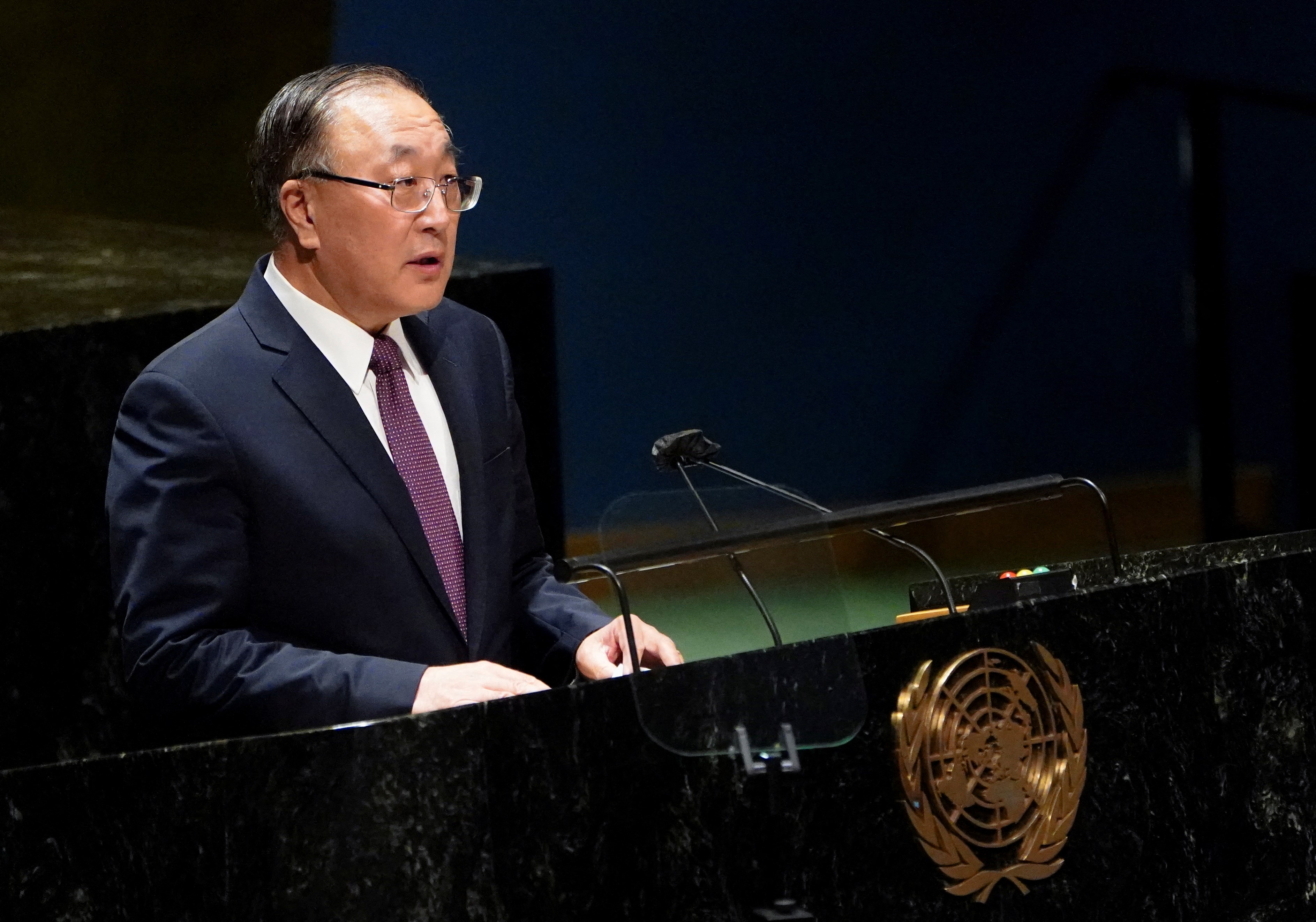 China envoy to UN, Zhang Jun.