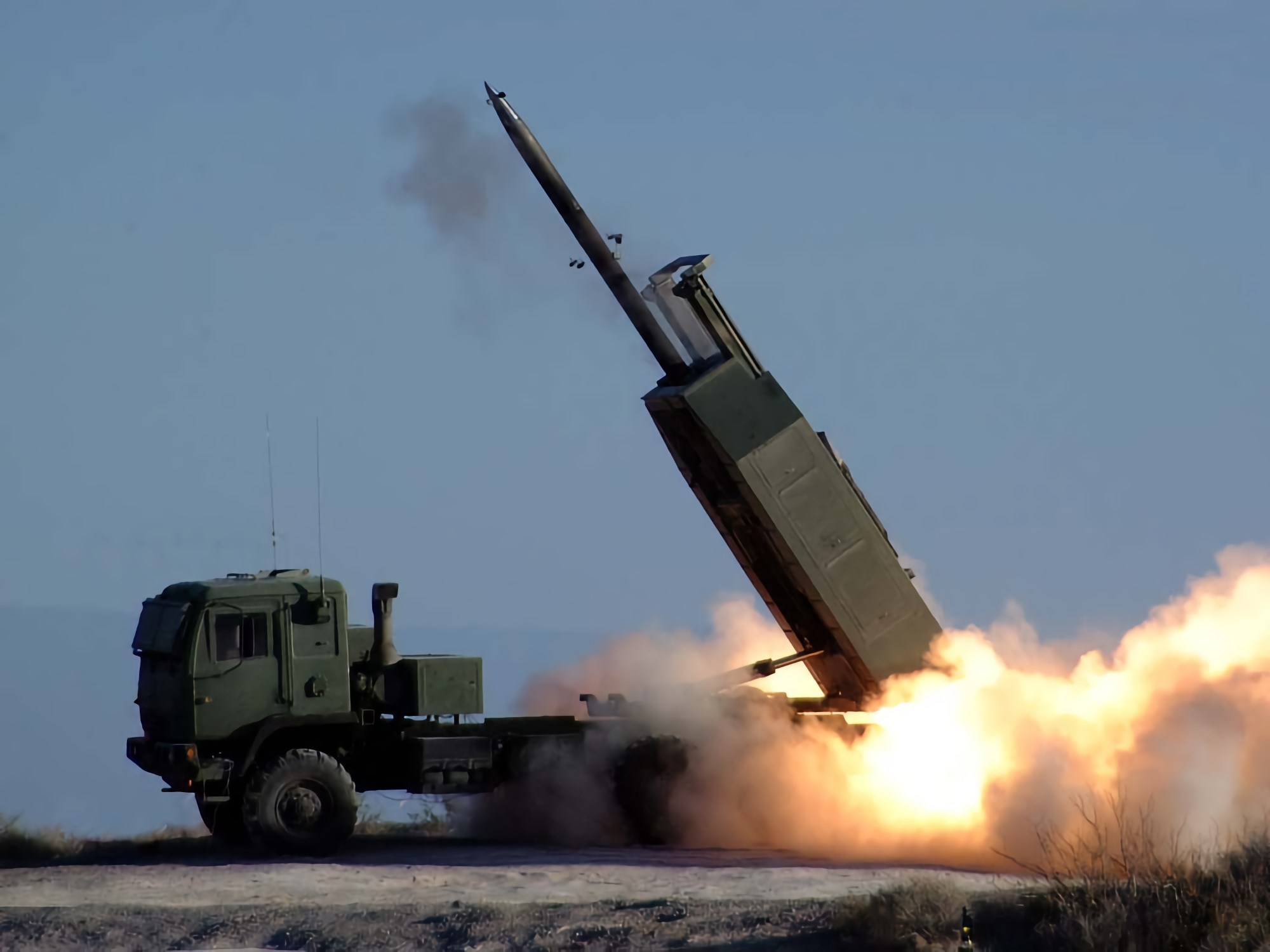 The High Mobility Artillery Rocket System (HIMARS) 