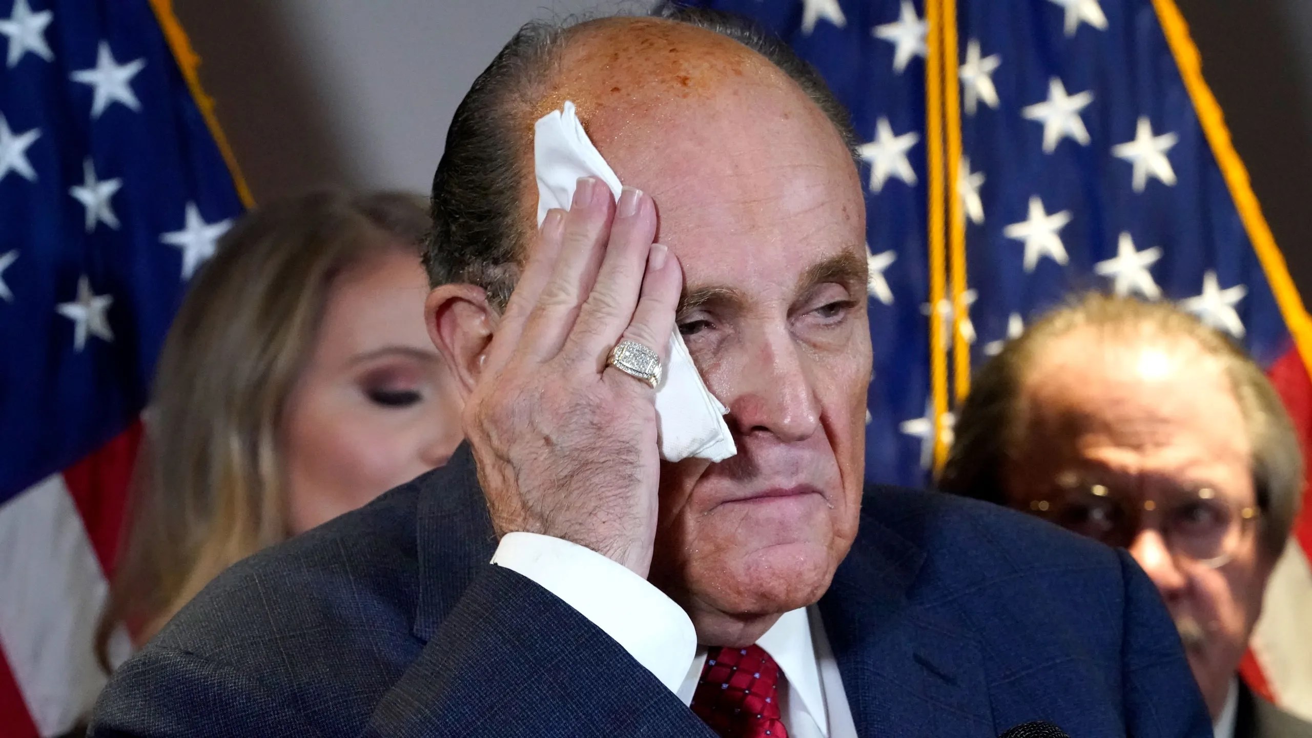 Former New York mayor and Trump lawyer Rudy Giuliani