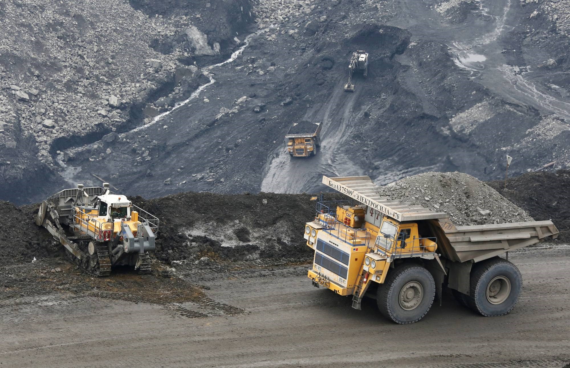 The Chernigovsky opencast colliery, outside the town of Beryozovsky in Siberia, Russia (Reuters)