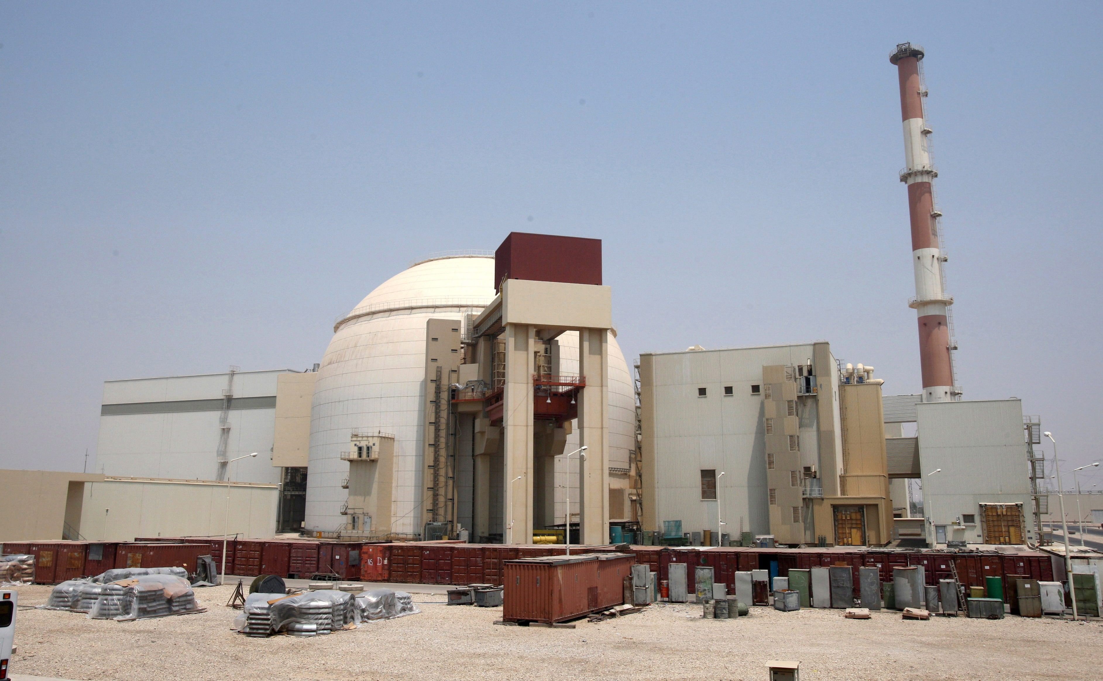 The Bushehr main nuclear reactor south of Tehran, Iran