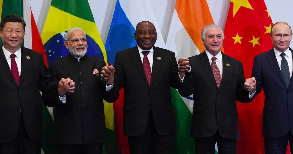 Leaders of the member states of BRICS during a summit in South Africa. (MEAIndia)