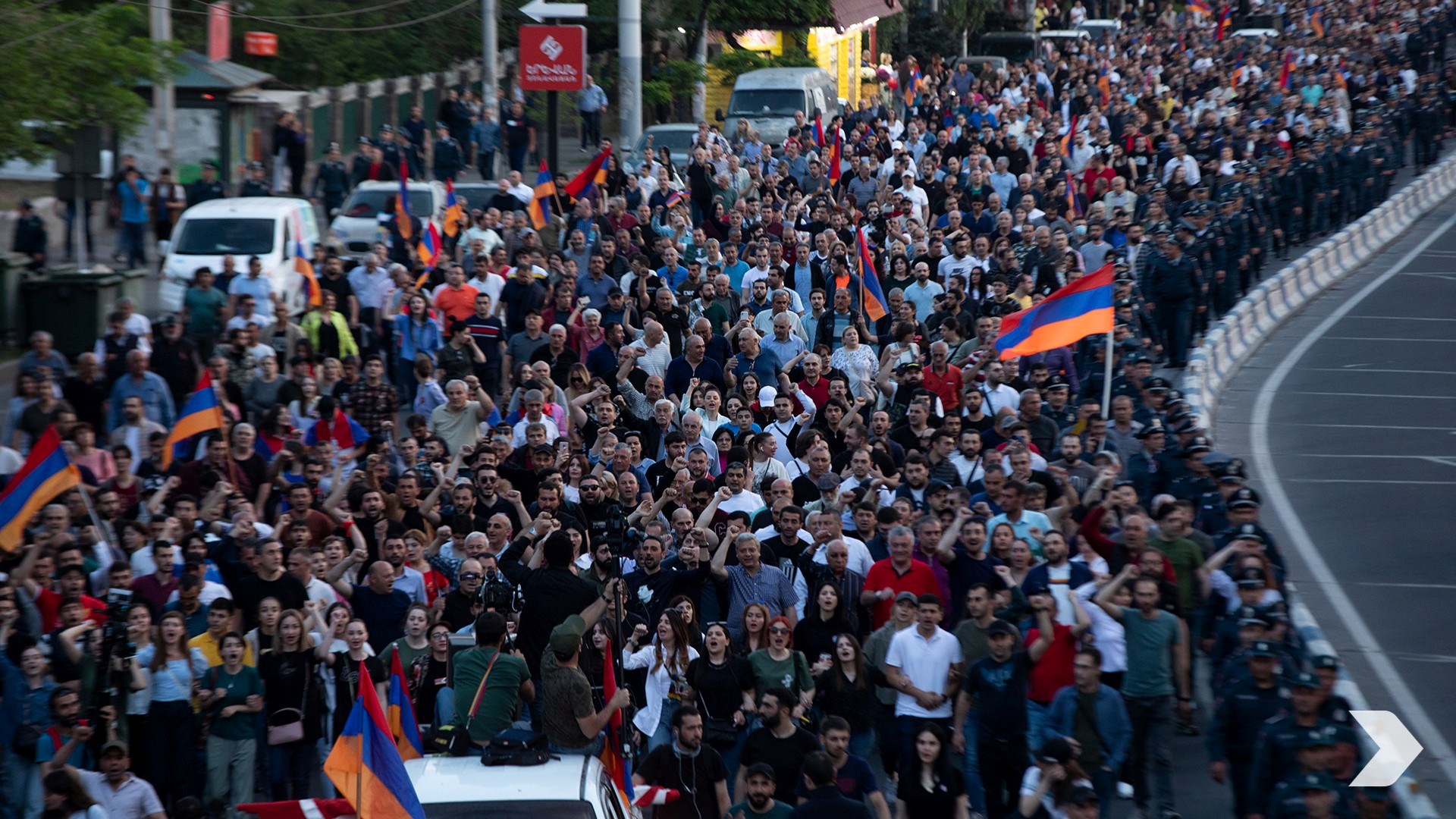 Opposition protest in Yerevan 