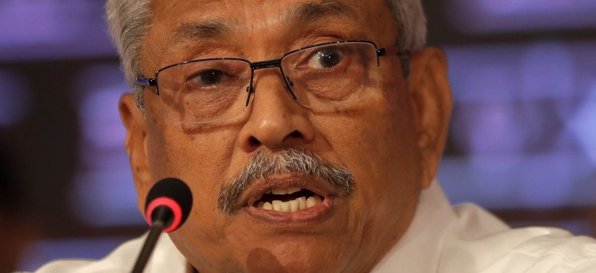 Gotabaya Rajapaksa, the fled Sri Lankan president.