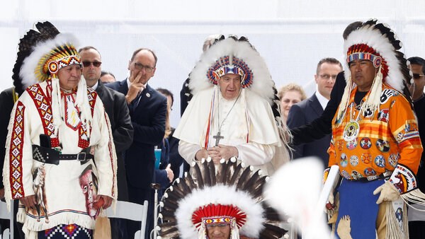 The Pope apologized to survivors of residential schools and all those that suffered the abuse of the Catholic Church