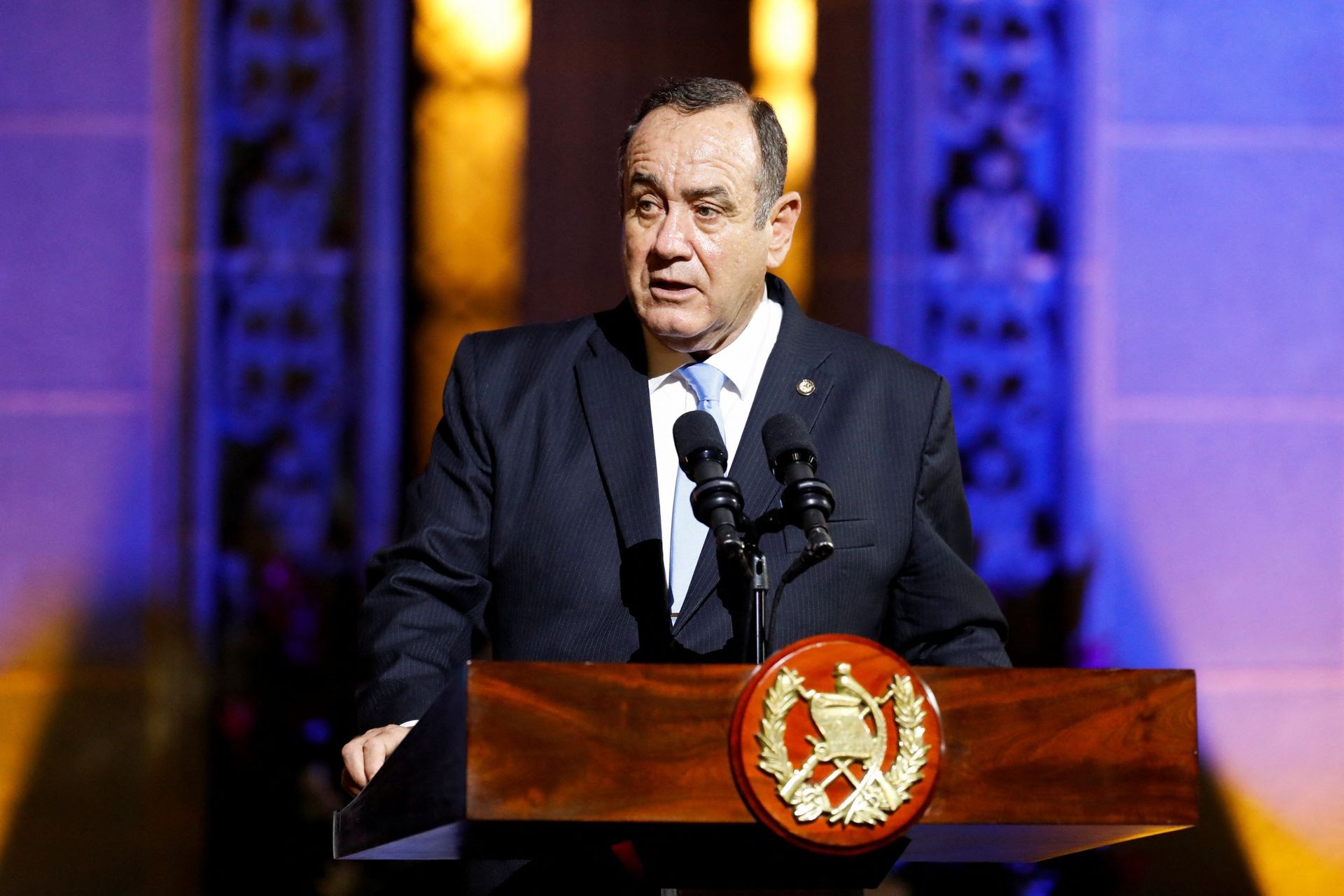Guatemalan President Alejandro Giammattei