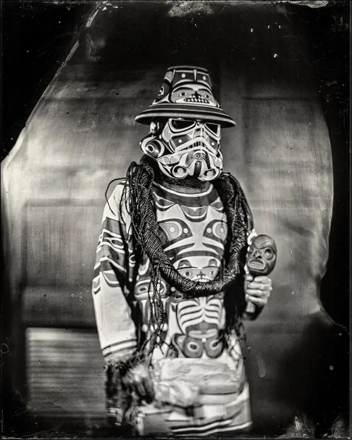 Will Wilson, K’ómoks Imperial Stormtrooper (Andy Everson), Citizen of the K’ómoks First Nation, CIPX, Seattle Art Museum, 2017