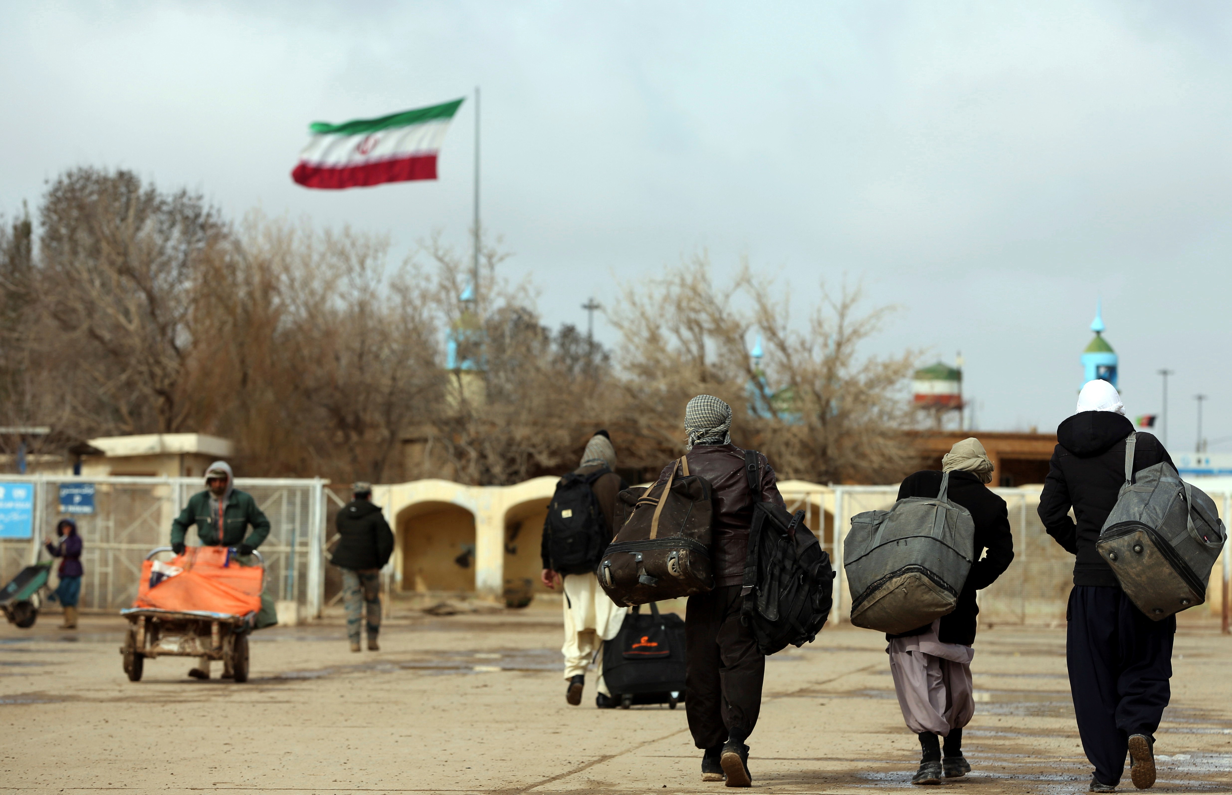 The Islam Qala-Dogharoun border crossing between Iran and Afghanistan, Feb. 20, 2019  (AP Photo/Rahmat Gul, File)