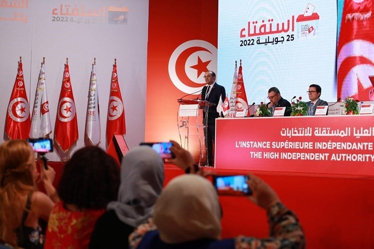 Tunisia's Electoral Commission: New constitution enters into force.