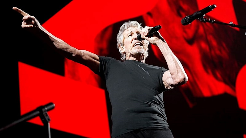 British singer-songwriter Roger Waters of Pink Floyd