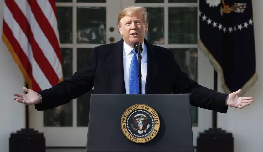 President Trump faces a steep challenge in winning reelection: A majority of Americans eligible to vote would be unhappy if Trump were reelected, a new survey finds.(Erik S. Lesser / EPA-Shutterstock)