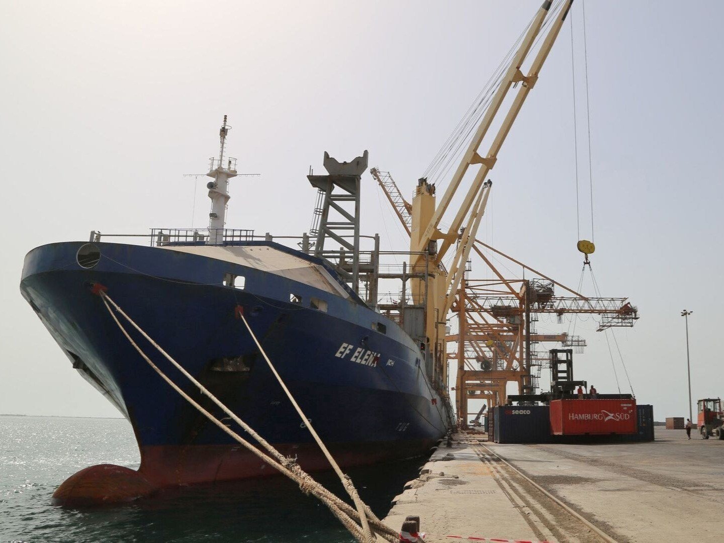 the US-backed-Saudi-led coalition of deliberately seizing ships and profiteering from the suffering of the Yemeni people (Archive)