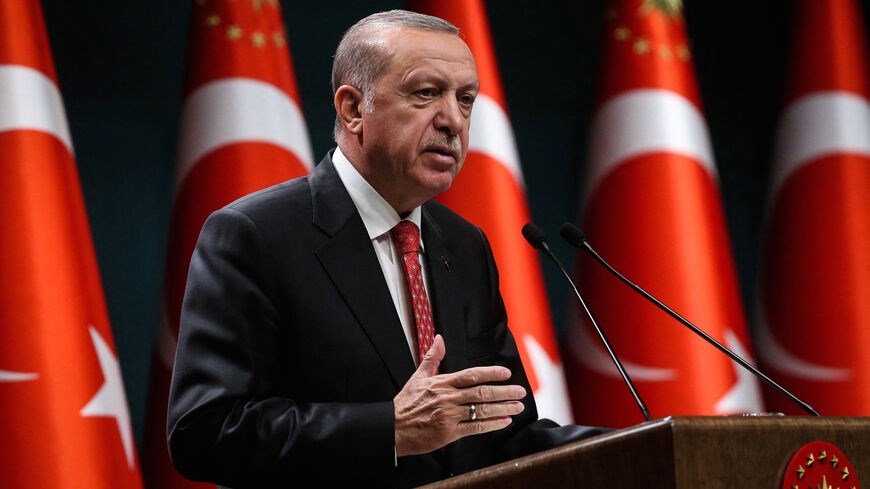 Turkish President Recep Tayyip Erdogan on June 9, 2020. - ADEM ALTAN/AFP via Getty Images.