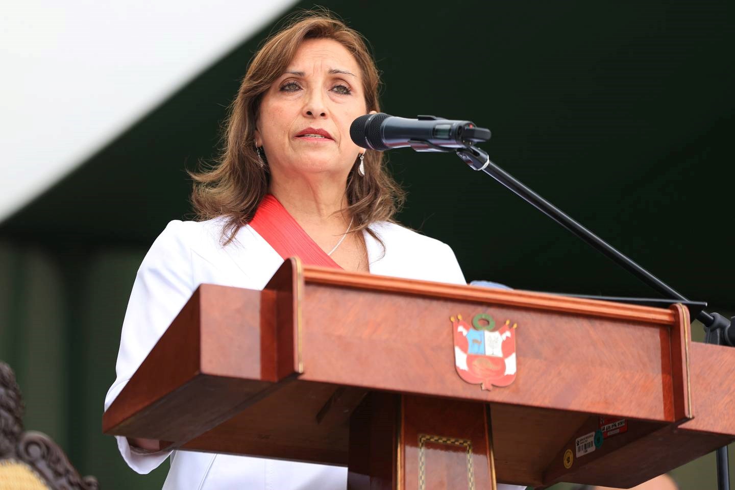 Incumbent Peruvian president Dina Boluarte (Bloomberg Linea)