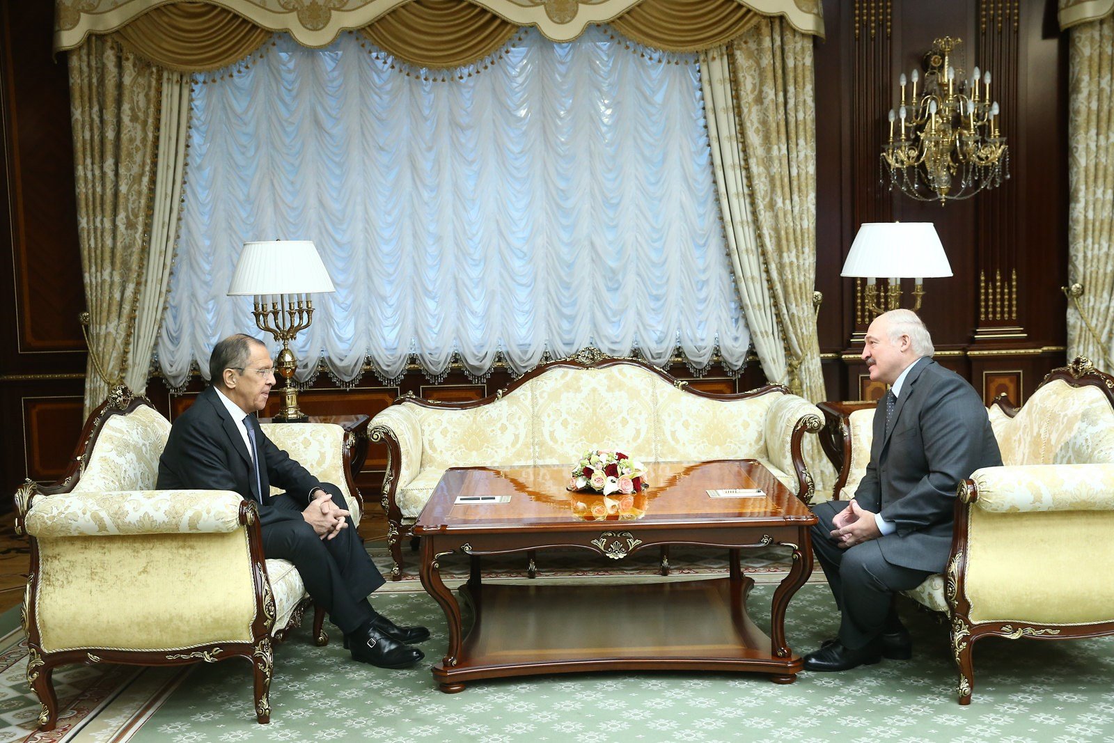 Belarus President Alexander Lukashenko and Minister of Foreign Affairs of Russia Sergei Lavrov met in Minsk (MID.RU)
