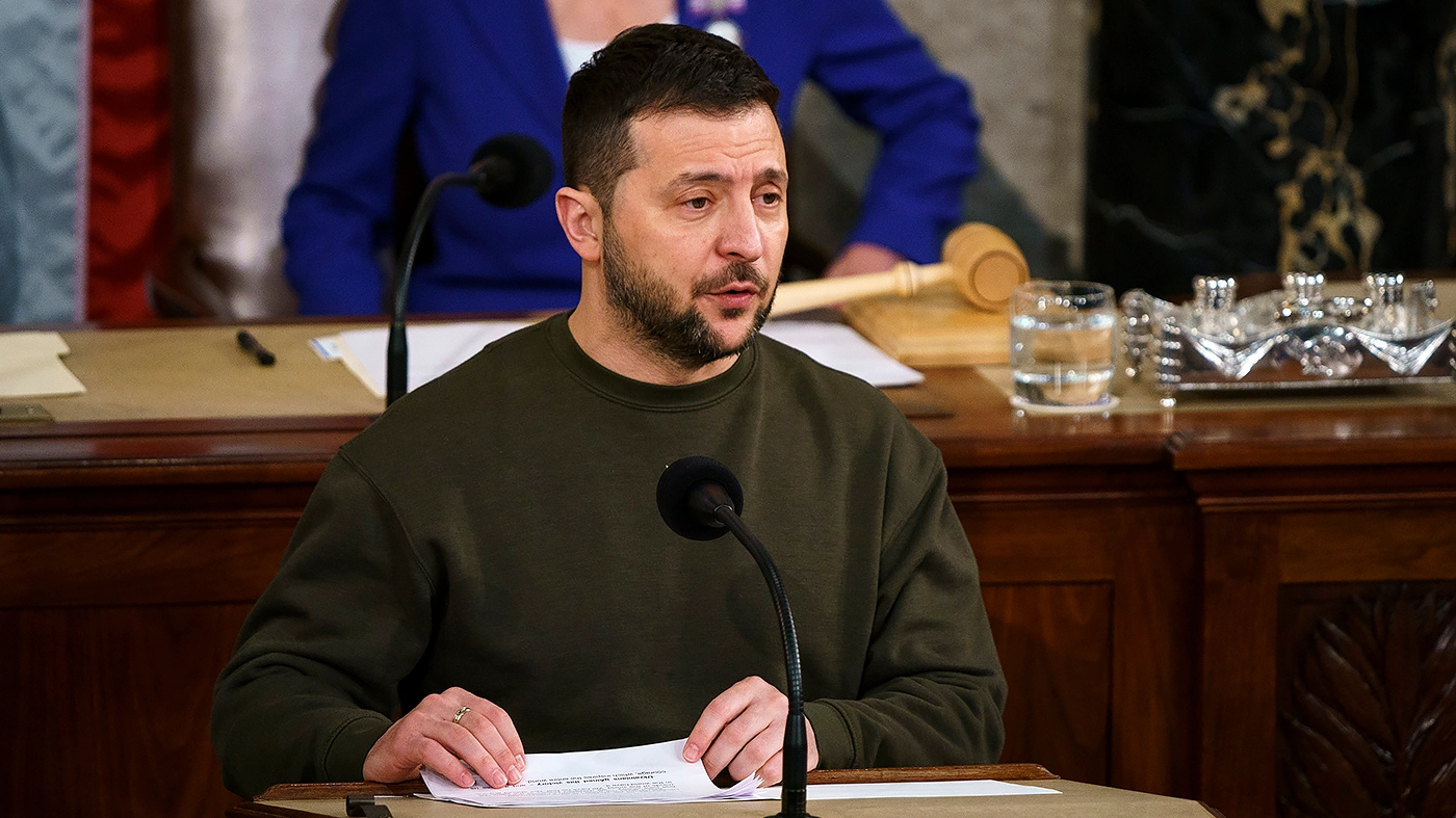 Ukrainian president Volodymyr Zelensky (The Hill)