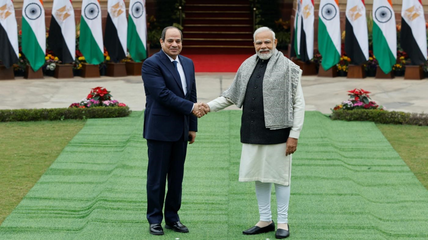 India and Egypt to develop bilateral ties