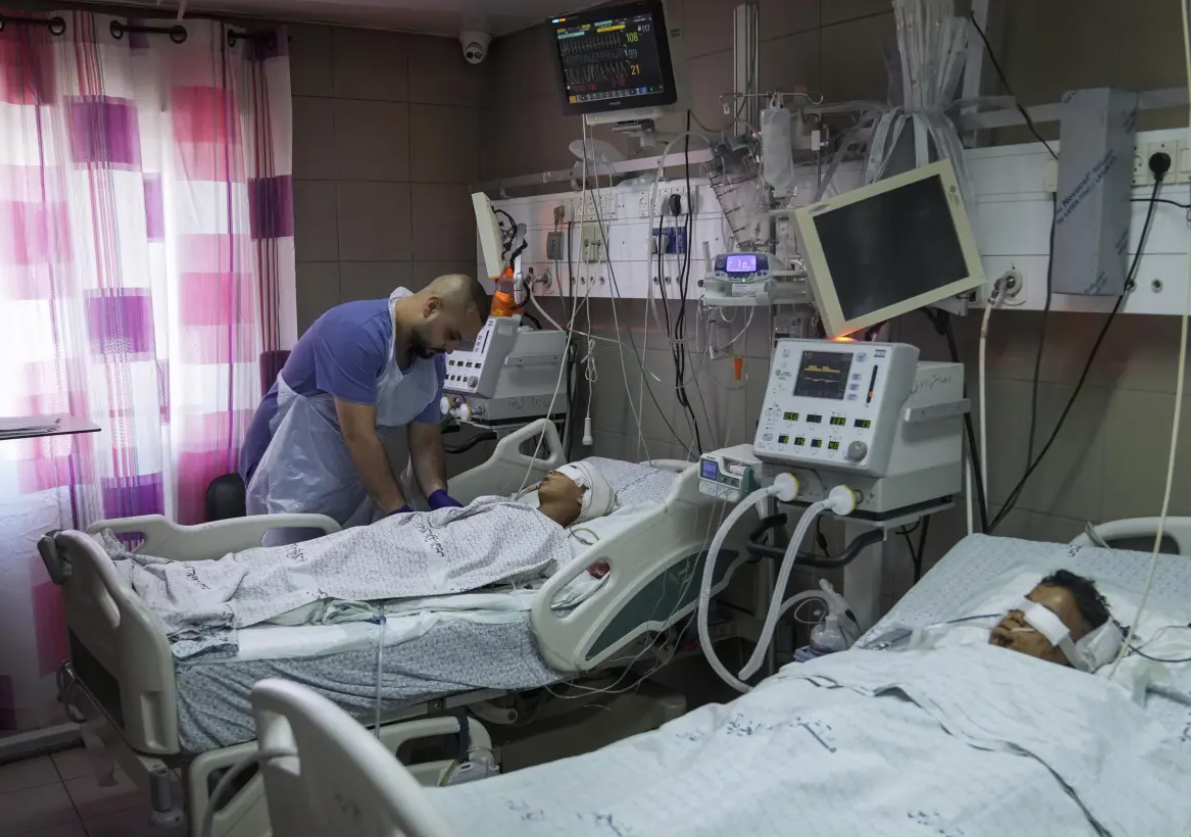 Doctors say hospitals in Gaza overwhelmed by airstrikes