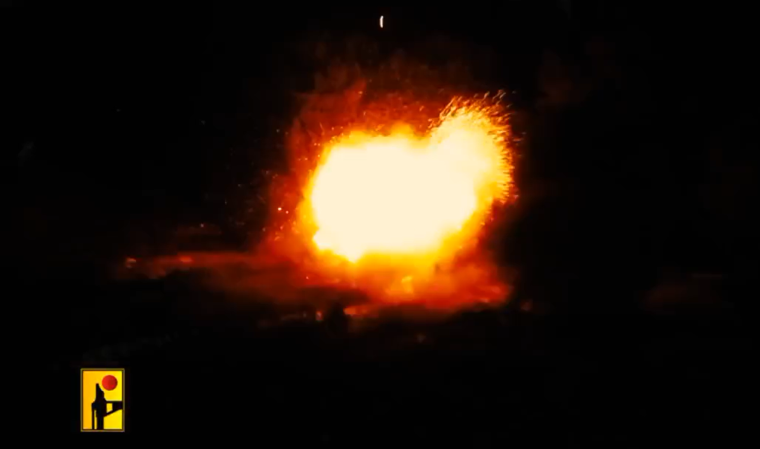 Hezbollah releases footage of strike on Israeli APC in south Lebanon.