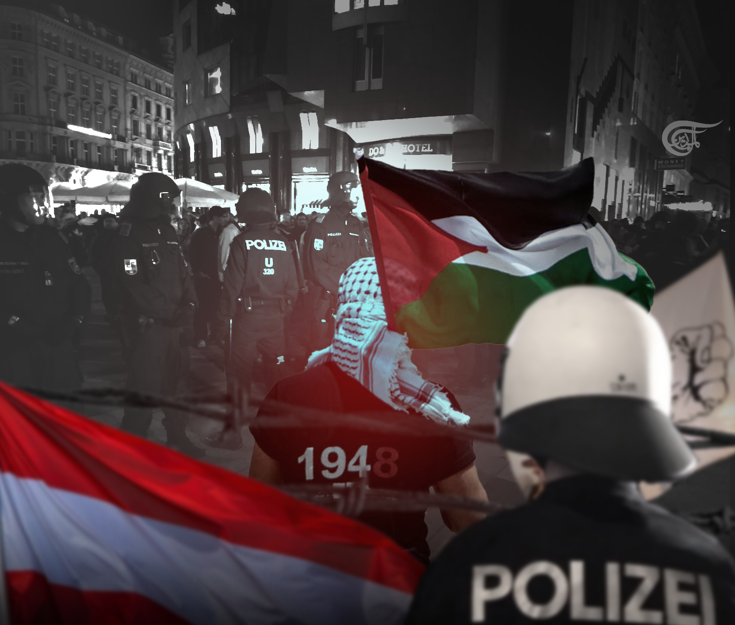 Police crackdown on large pro-Palestine protest: The solidarity movement is still in a dire state in Germany and Austria