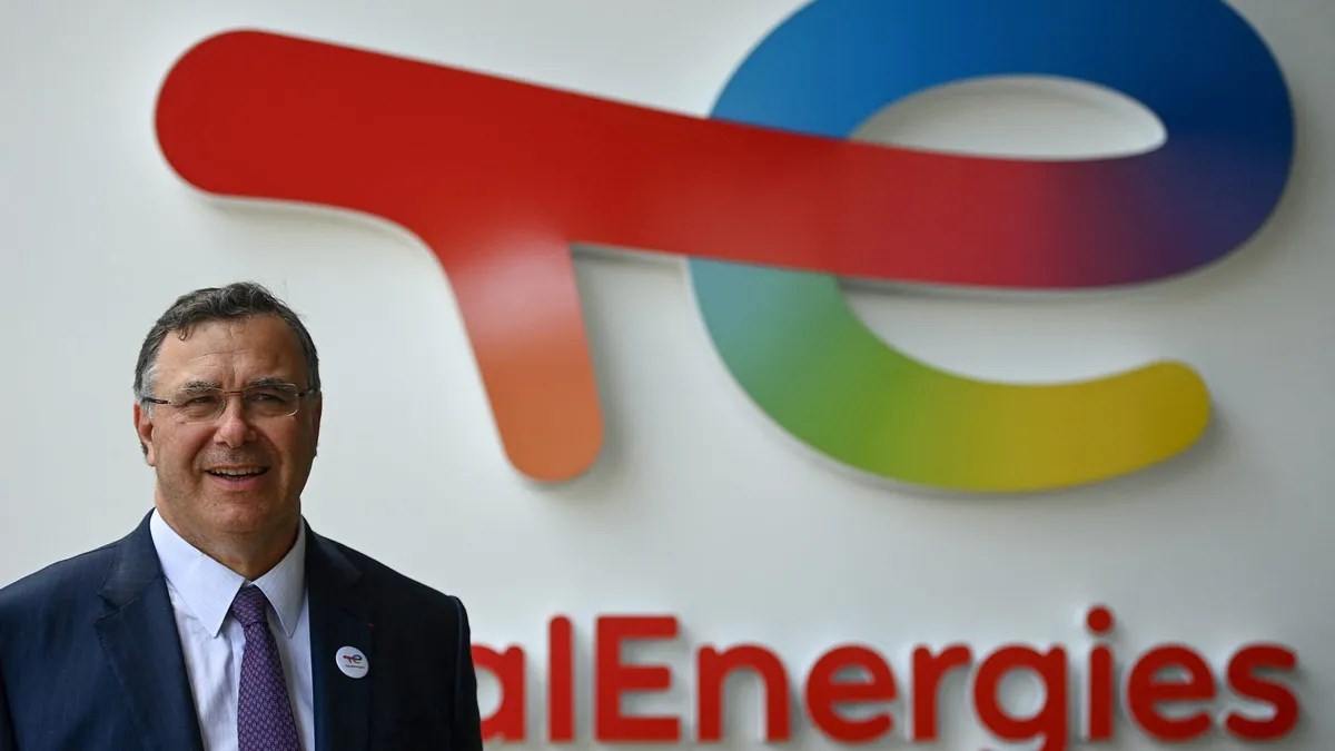 TotalEnergies' CEO Patrick Pouyanne at the HQ (AFP)