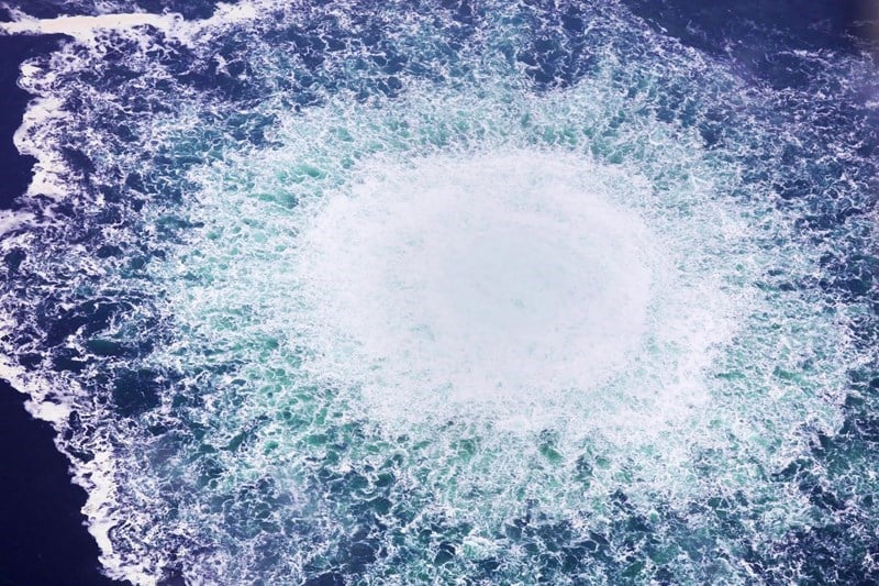 Damage to the Nord Stream pipelines sent gas bubbling to the surface of the Baltic Sea (Reuters)