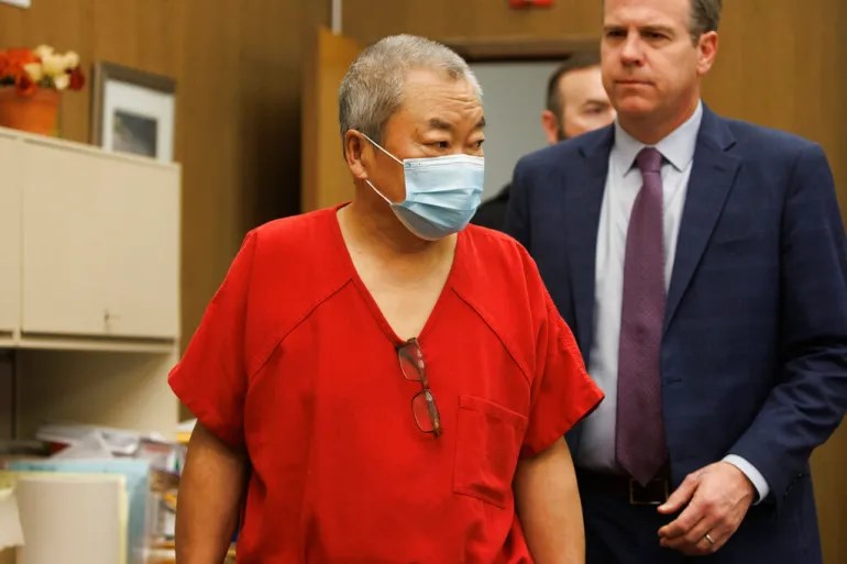 Chunli Zhao appears for a motion hearing at the San Mateo County Hall of Justice in Redwood City, California, on February 10. (AP)