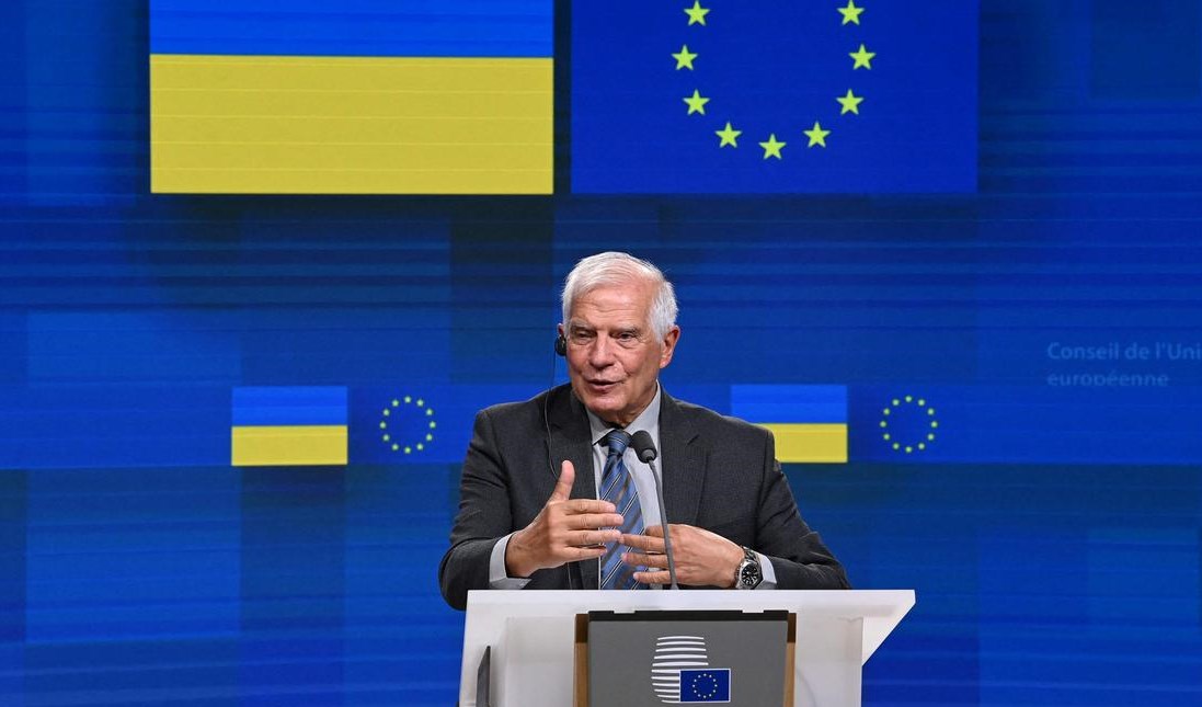 EU Foreign Policy Chief Josep Borell at the EU-Ukraine Association Council meeting in September 2022 (AFP)