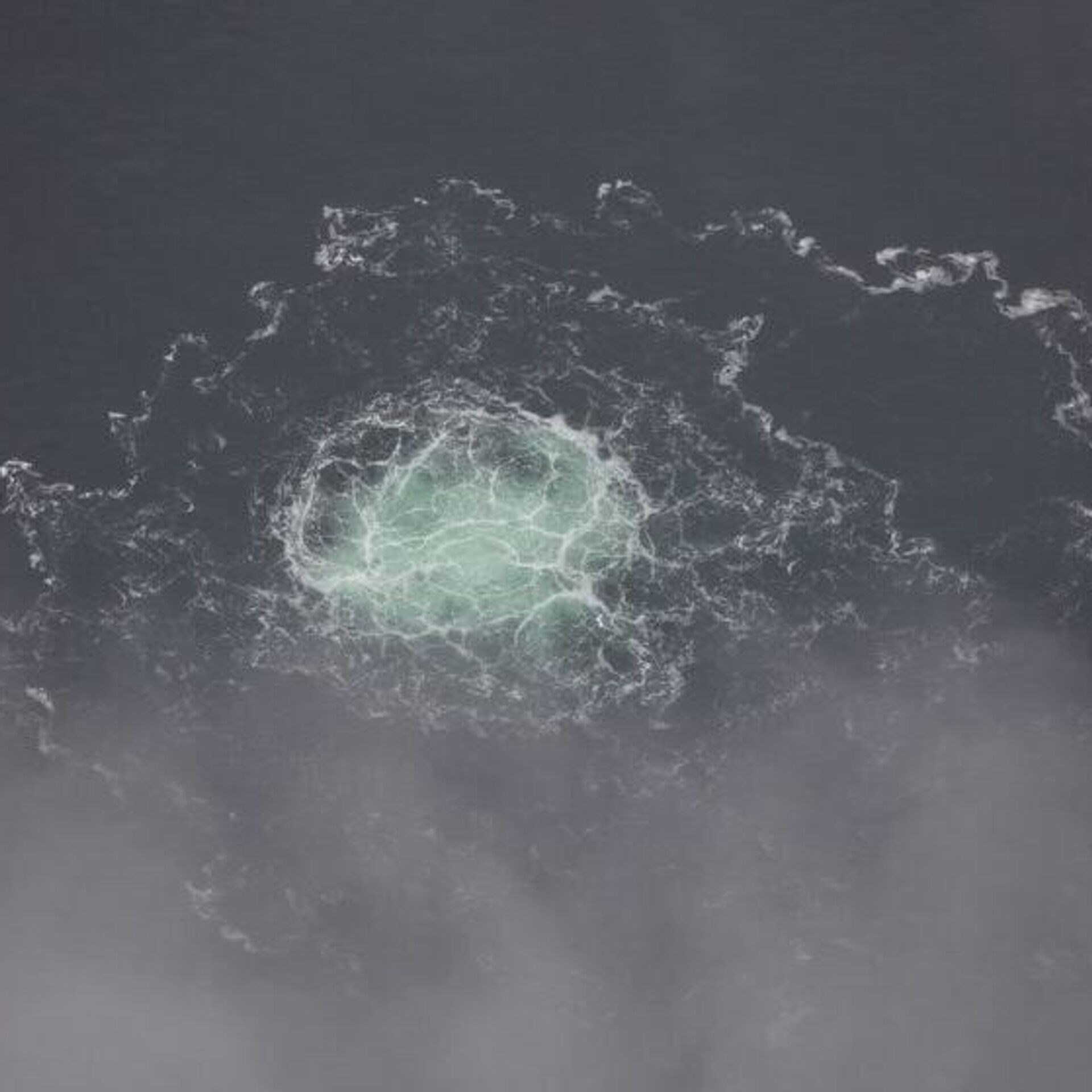 A small release from Nord Stream 2, September 28, 2022. (Swedish Coast Guard)