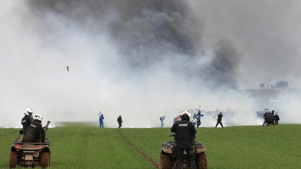 French police fired thousands of tear gas grenades at protesters. (AFP)