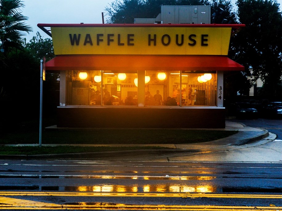 A Waffle House in Jacksonville, Florida, ahead of Hurricane Ian. (AP)