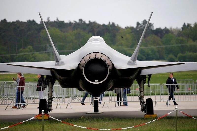 A Lockheed Martin F-35 aircraft is seen at the ILA Air Show in Berlin. (Reuters)