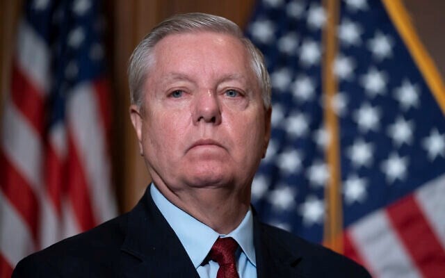 Republican US Senator Lindsey Graham at the US Capitol in Washington DC, United States of America, 10 February 2022. (AP)