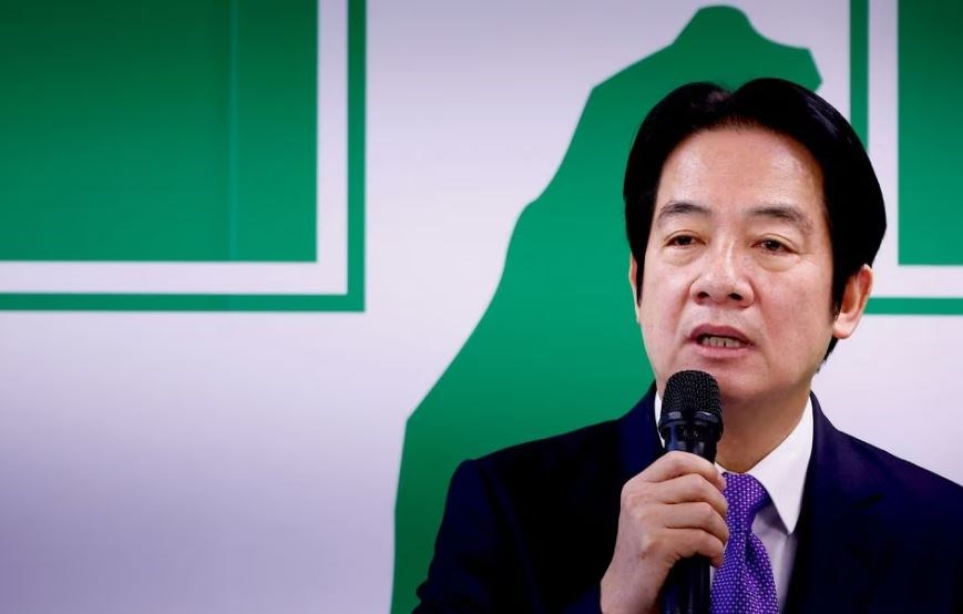 Taiwan's Vice President William Lai assumes the chairmanship of the ruling Democratic Progressive Party in Taipei, Taiwan, January 18, 2023. (REUTERS)