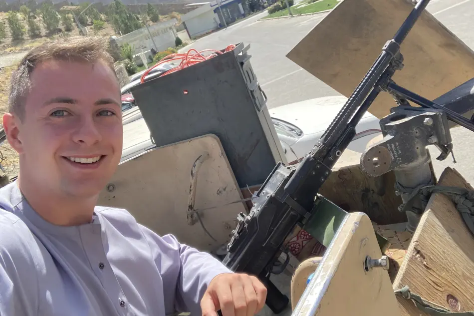 UK national Miles Routledge in Afghanistan during his