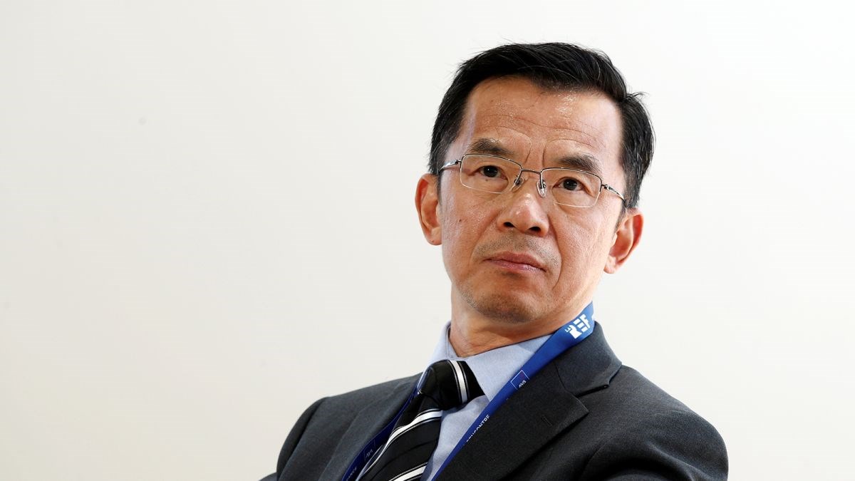 Chinese Ambassador to France Lu Shaye during an event in Paris, France in 2019 (Reuters)