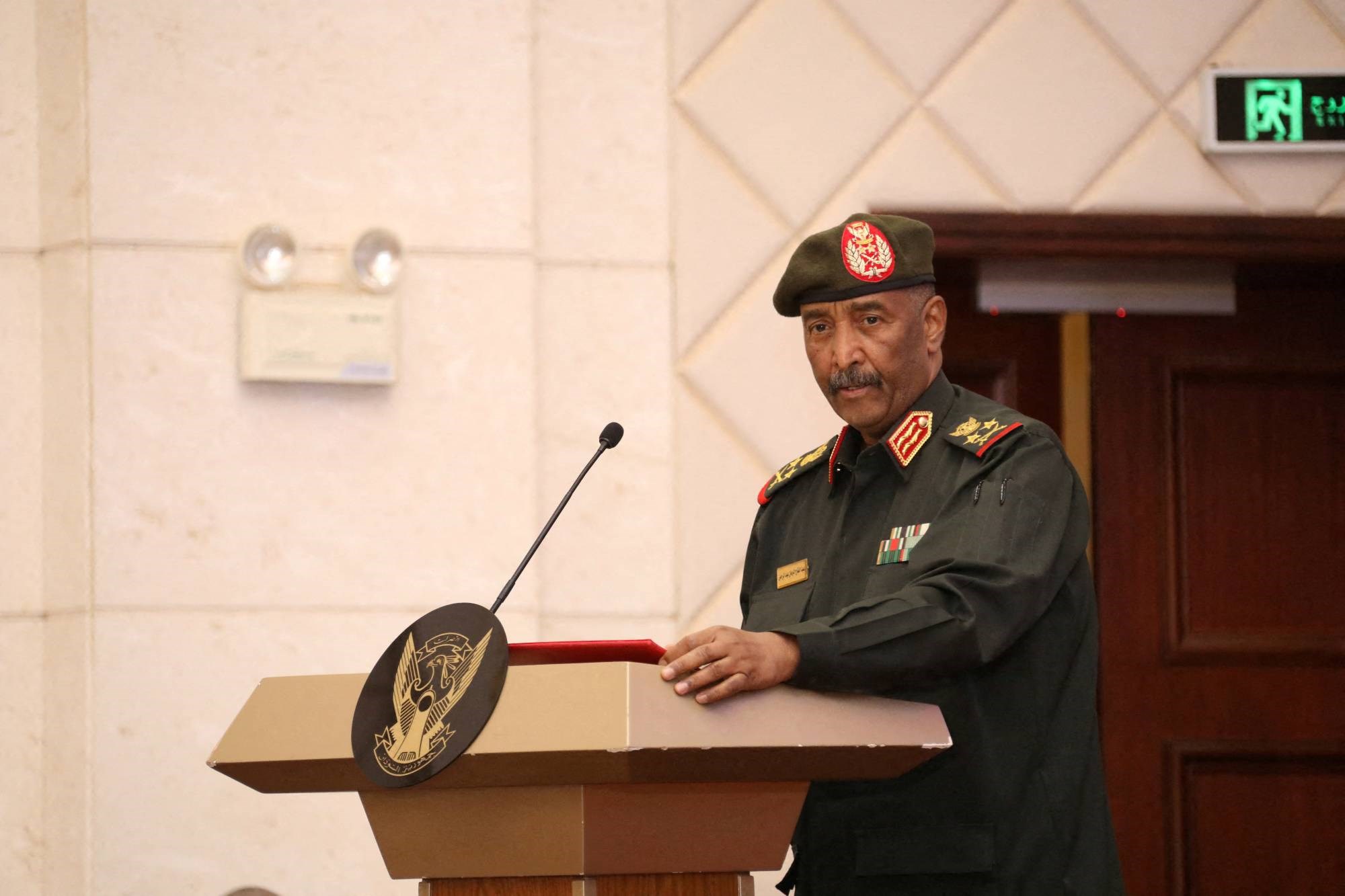Sudan’s military leader, Gen. Abdel Fattah al-Burhan, in Khartoum, Sudan in December 2022 (Reuters)