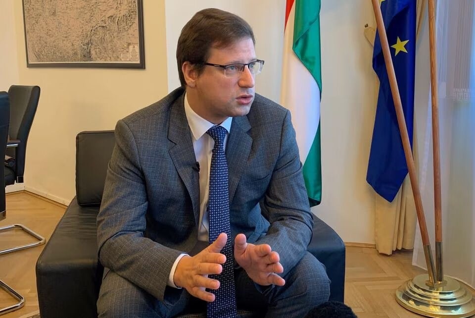 Gergely Gulyas, Hungarian Prime Minister Viktor Orban’s chief of staff speaks during an interview in his office in Budapest, Hungary on September 16, 2019. (Reuters)