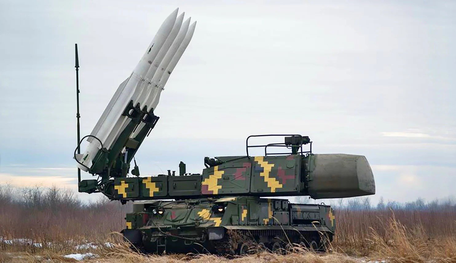 Ukrainian BUK M-1 medium range air defence system, also called SA-11 by NATO (Ukrainian MoD)