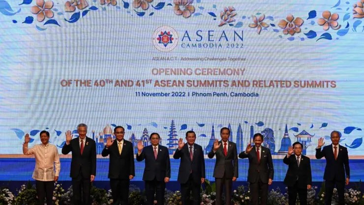 =The opening ceremony of the 40th and 41st Association of Southeast Asian Nations (ASEAN) Summits in Phnom Penh on November 11, 2022. (AFP)