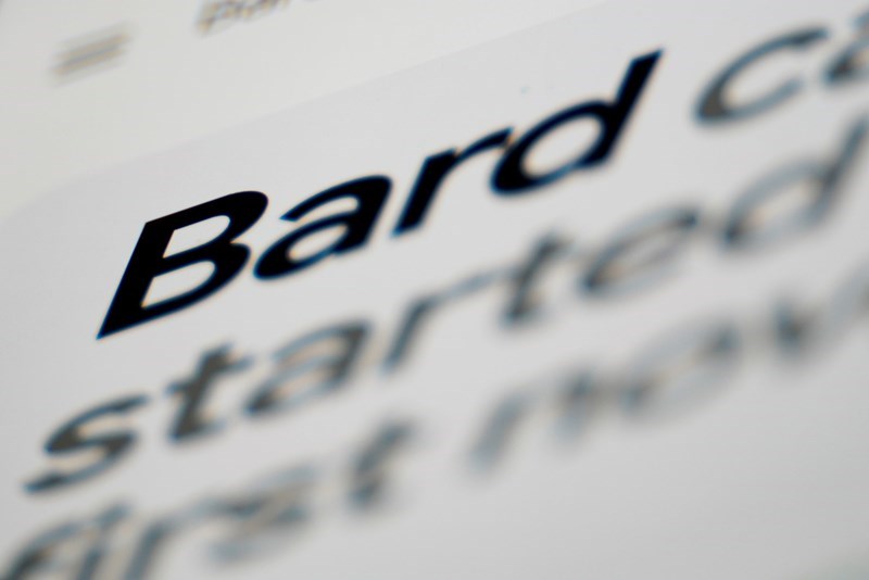 Shown is Google’s Bard website in Glenside, Monday, March 27, 2023. (AFP)