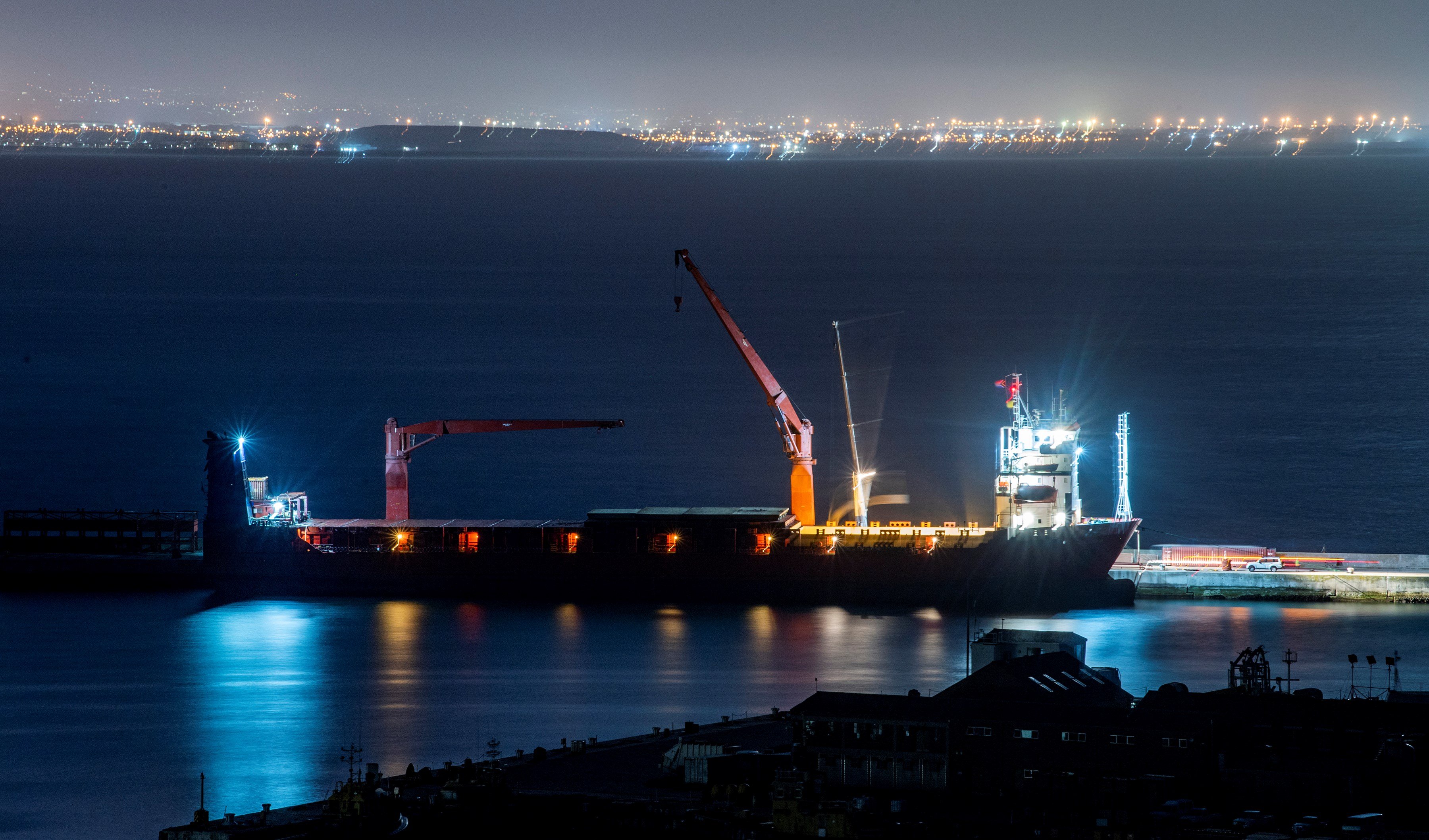 The Russian vessel, Lady R, is docked at the Simon's Town Naval Base near Cape Town, South Africa, Thursday, Dec. 8, 2022. (AP)