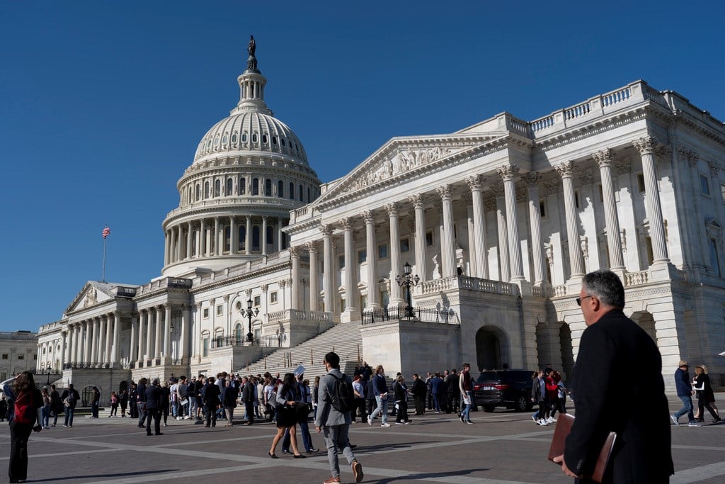 The Capitol is seen in Washington, Tuesday, April 18, 2023, as the Senate and House work on a solution to the nation's debt limit (AP Photo/J. Scott Applewhite)