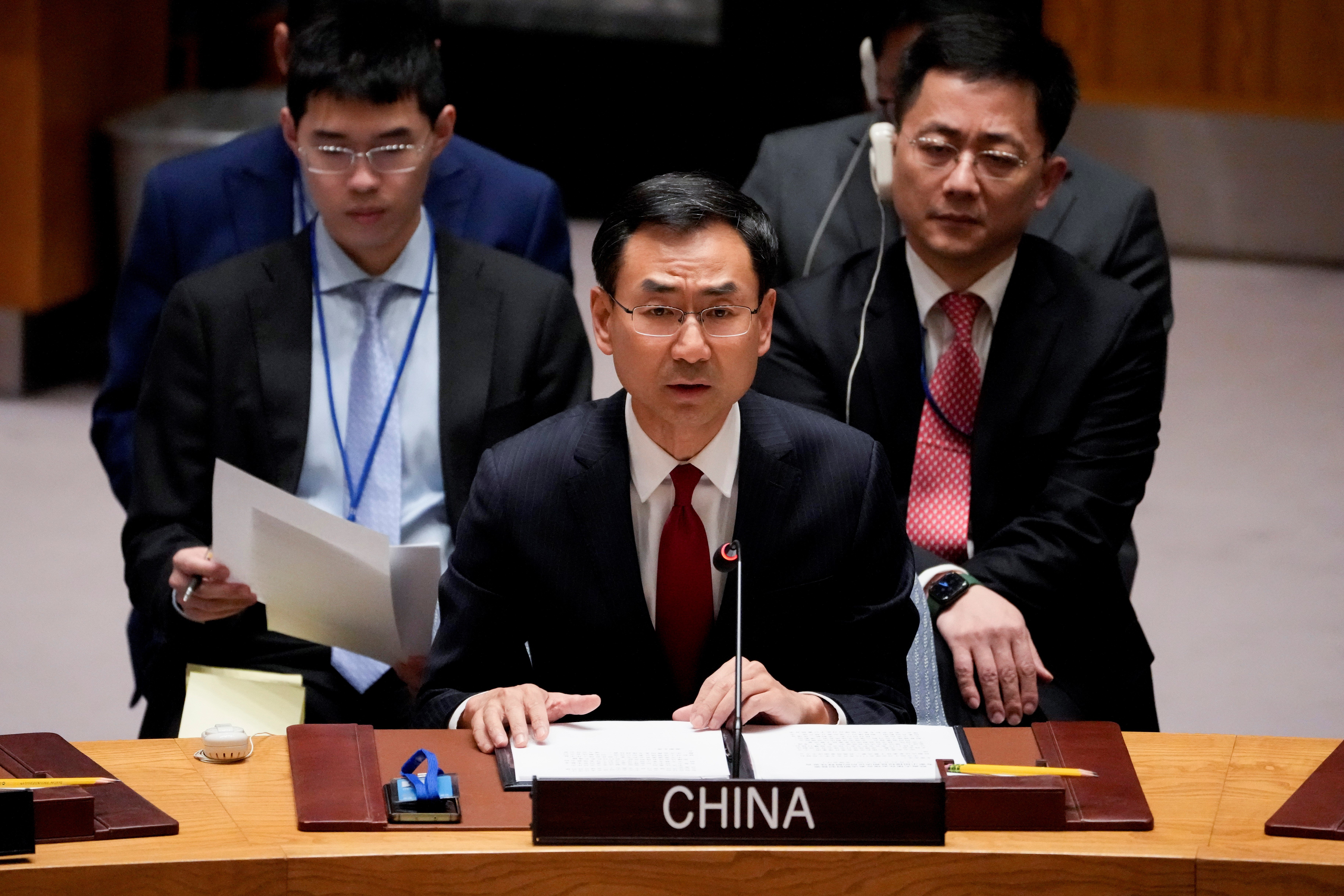China calls to respect international law at UNSC