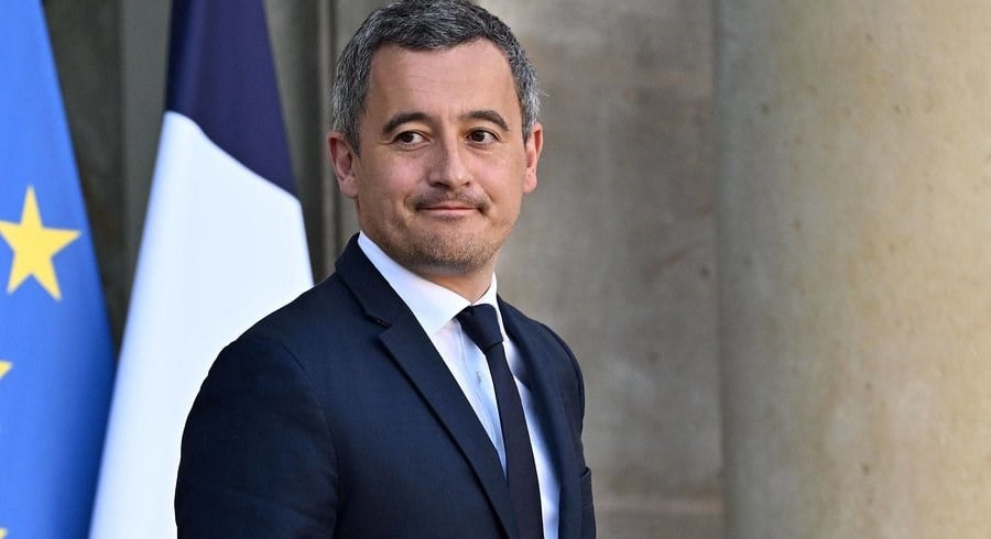 France's Interior Minister Gerald Darmanin at the Elysée in 2022. (AFP)