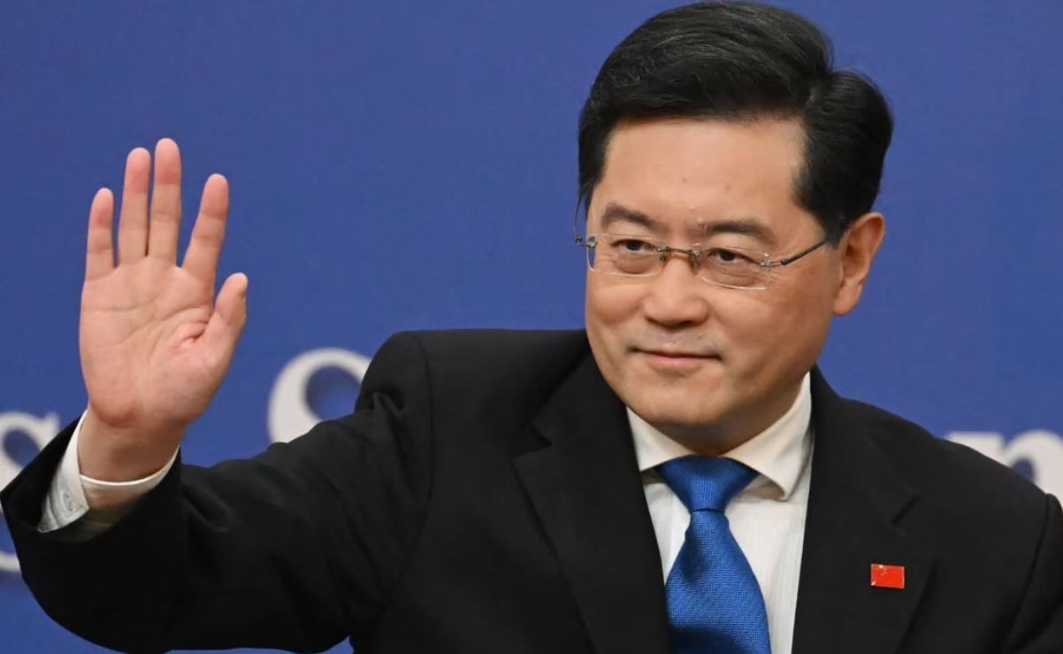 Chinese Foreign Minister speaking at a press release (AFP)