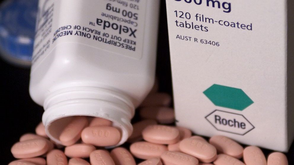 Oral chemotherapy tablet Capecitabine (AFP via Getty Images)